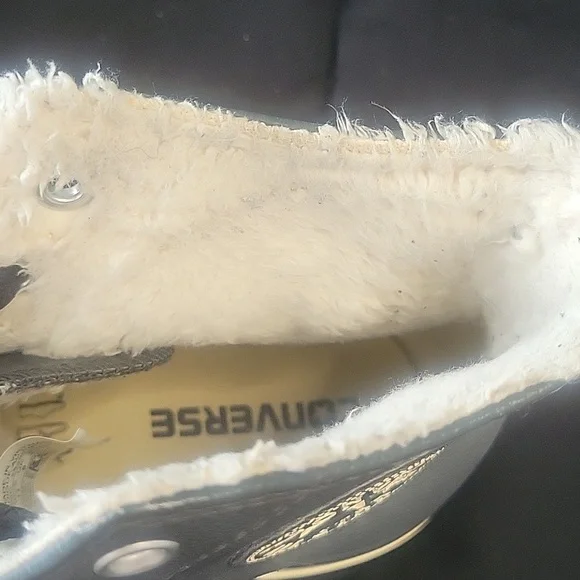 Converse All Star Grey and White High-Tops - Picture 6 of 6